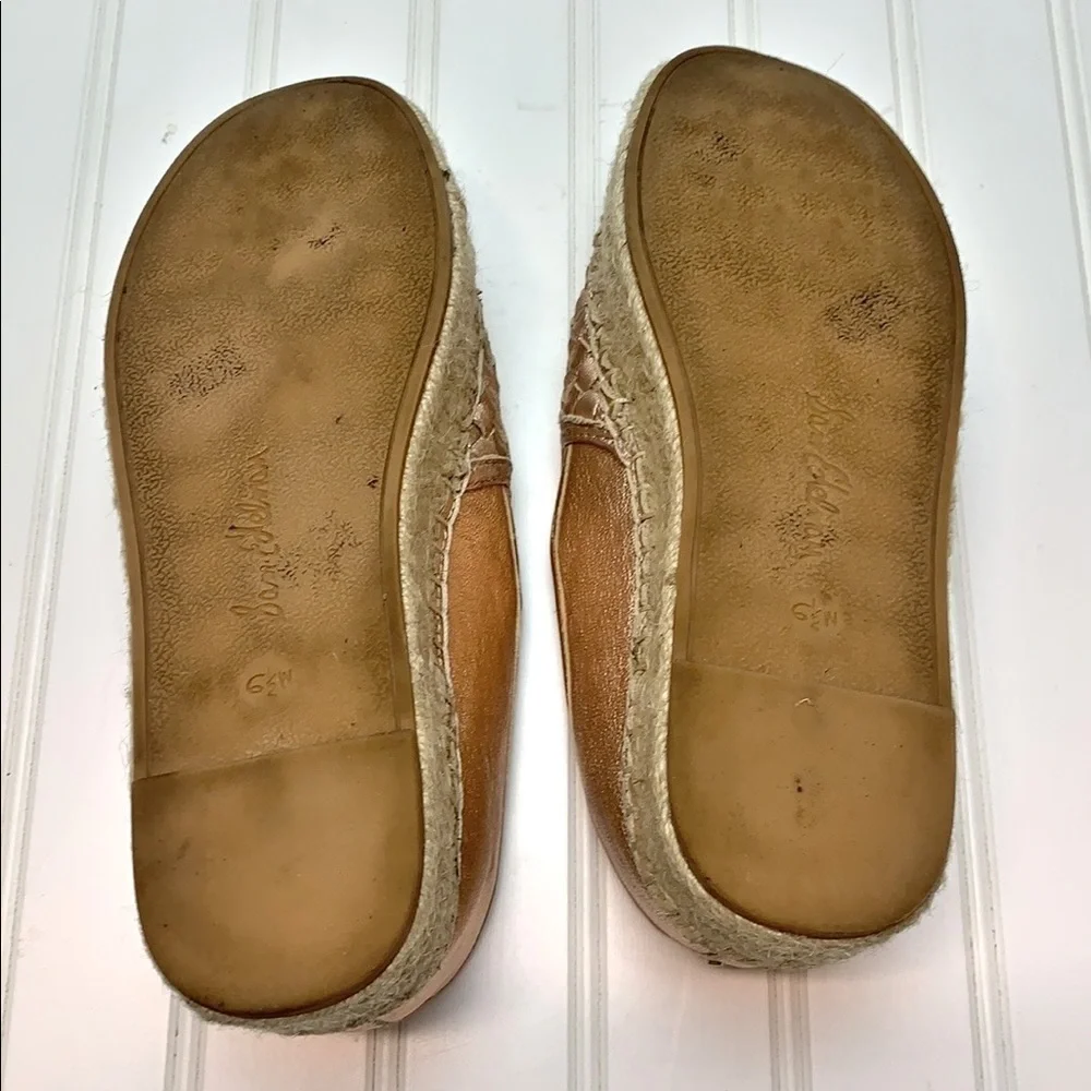 Sam Edelman Catherine rose gold platform espadrille 6.5W